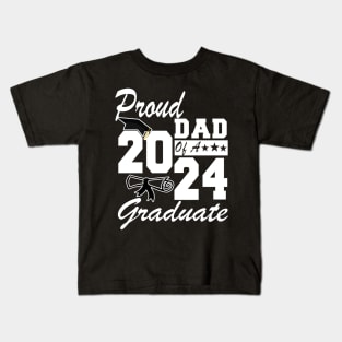 Proud Dad of a 2024 Graduate Class of 2024 Graduation Kids T-Shirt